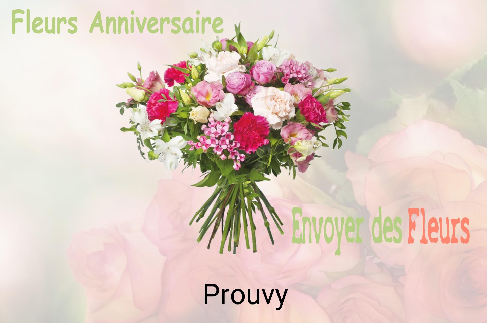 Bouquet de fleurs d’anniversaire livré à Prouvy